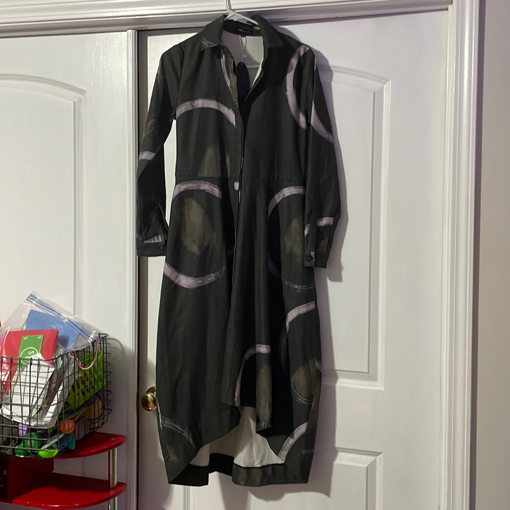 Flannel feel hi low dress waist 30 inches
